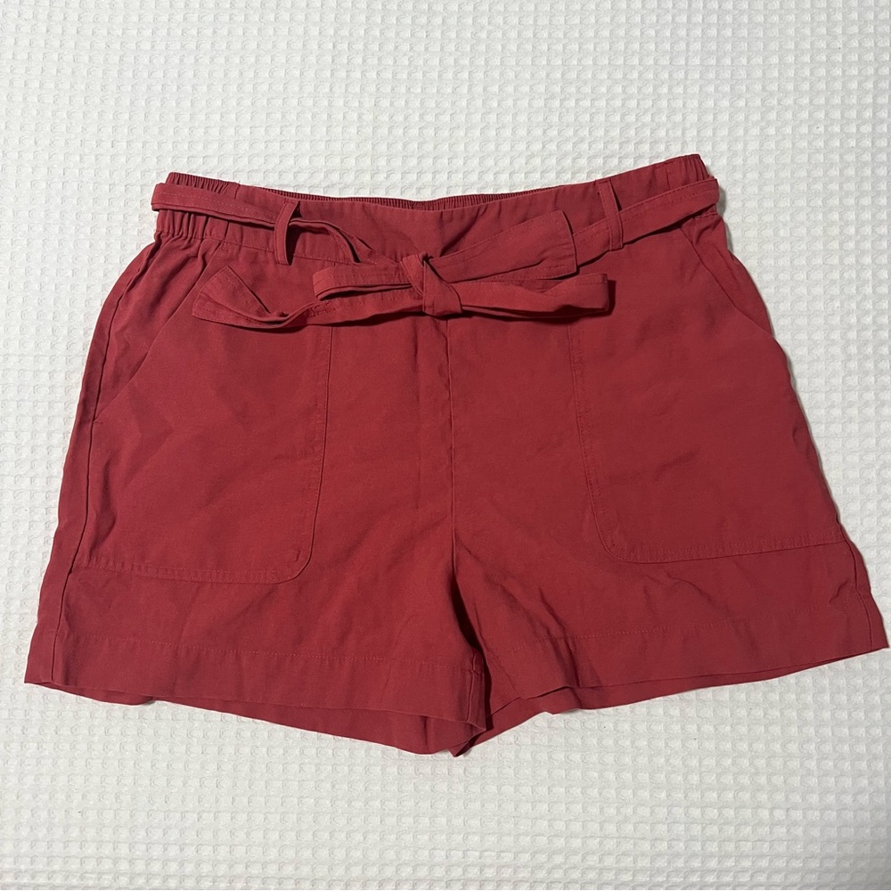 A New Day Red High Waist Shorts